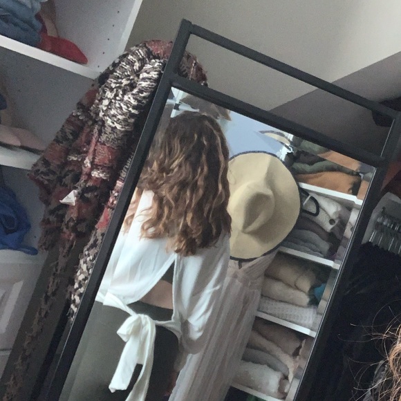 Express White Tie back Top, Sz. S - Picture 2 of 8